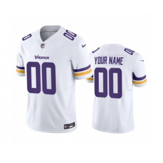 Men's Minnesota Vikings Active Player Custom White 2023 F.U.S.E. Vapor Untouchable Stitched Jersey - Ujersey