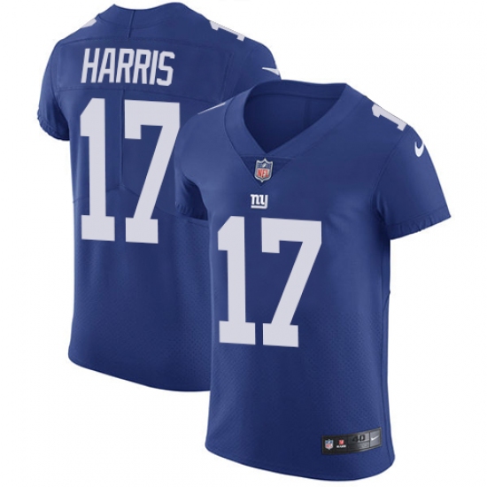 Men's Nike New York Giants #17 Dwayne Harris Elite Royal Blue Team Color NFL Jersey - Ujersey