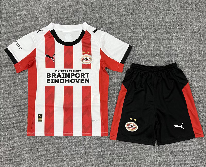 PSV Eindhoven Football Jersey Home Kids Kit Jersey+Shorts 2025/26 - U-jersey