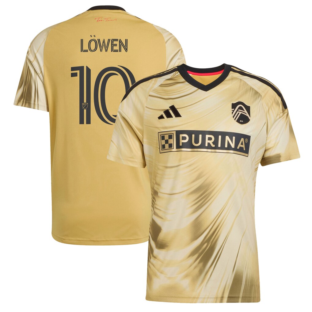 Men's St. Louis CITY SC Eduard Löwen adidas Yellow 2026 The Tina Turner Kit Replica Jersey - Ujersey