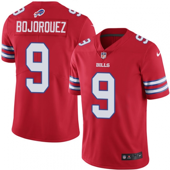 Men's Nike Buffalo Bills #9 Corey Bojorquez Limited Red Rush Vapor Untouchable NFL Jersey - Ujersey