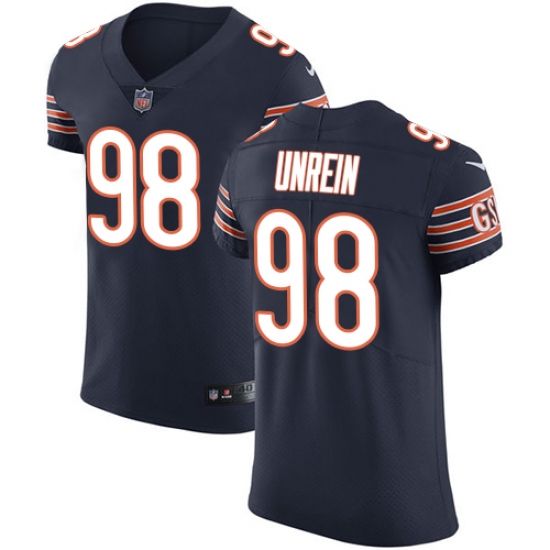 Men's Nike Chicago Bears #98 Mitch Unrein Navy Blue Team Color Vapor Untouchable Elite Player NFL Jersey - Ujersey
