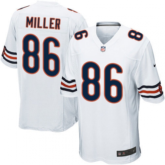 Men's Nike Chicago Bears #86 Zach Miller Game White NFL Jersey - Ujersey