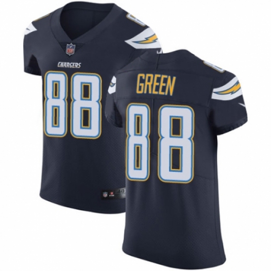 Men's Nike Los Angeles Chargers #88 Virgil Green Navy Blue Team Color Vapor Untouchable Elite Player NFL Jersey - Ujersey