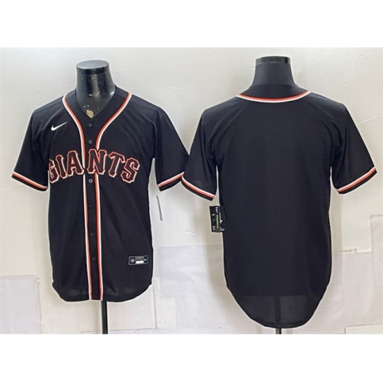 Men's San Francisco Giants Blank 2026 Fashion Replica Black Out Stitched Baseball Jersey