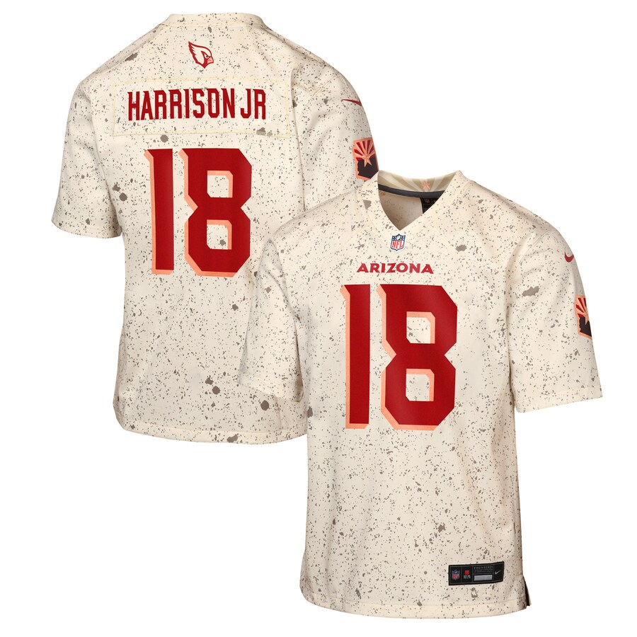 Youth Nike Marvin Harrison Jr. Natural Arizona Cardinals 2025 Rivalries Collection Game Jersey