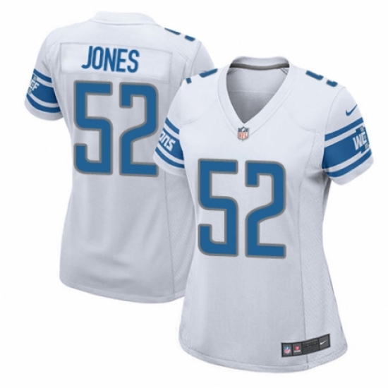 Women's Nike Detroit Lions #52 Christian Jones Game White NFL Jersey - Ujersey