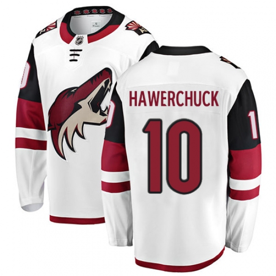 Youth Arizona Coyotes #10 Dale Hawerchuck Fanatics Branded White Away Breakaway NHL Jersey - Ujersey