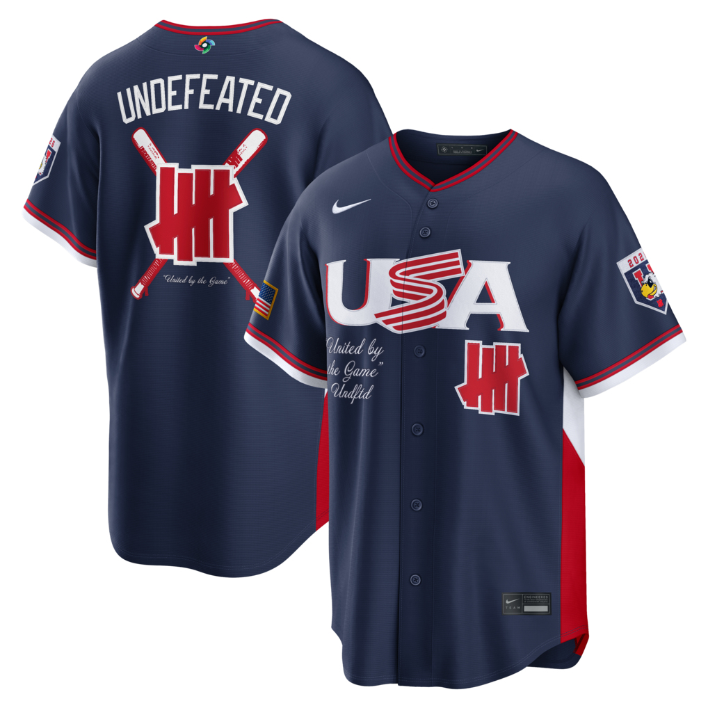 Men's USA Baseball Nike x Undefeated Navy 2026 World Baseball Classic Stadium Jersey - SUjersey01