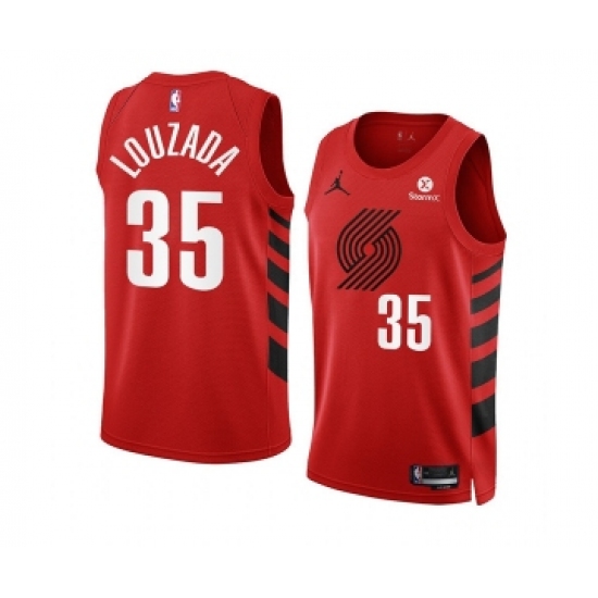 Men's Portland Trail Blazers #35 Didi Louzada 2022-23 Red Statement Edition Swingman Stitched Basketball Jersey - Ujersey