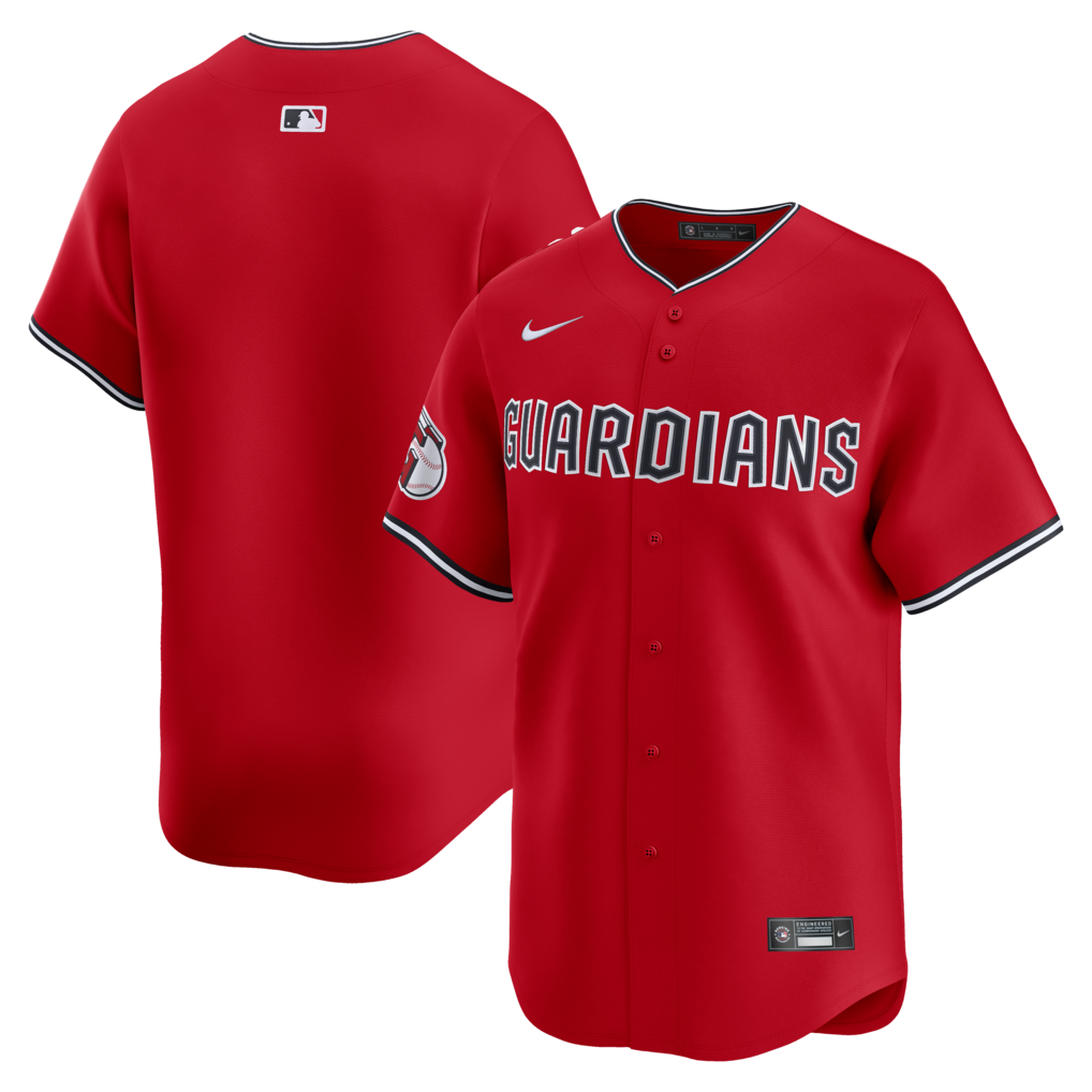 Men's Cleveland Guardians Nike Red Alternate Limited Jersey - U-jersey