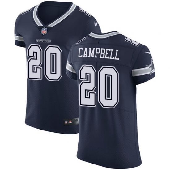 Men's Nike Dallas Cowboys #20 Ibraheim Campbell Navy Blue Team Color Vapor Untouchable Elite Player NFL Jersey - Ujersey