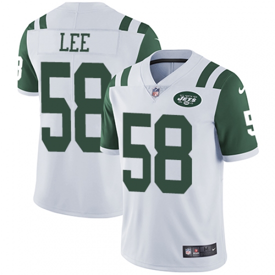 Youth Nike New York Jets #58 Darron Lee White Vapor Untouchable Limited Player NFL Jersey - Ujersey