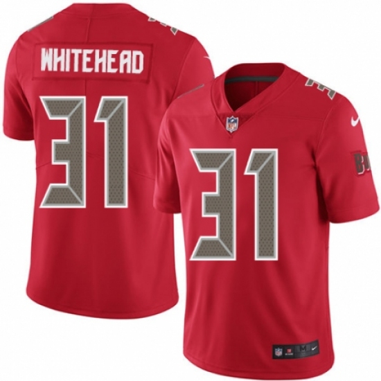 Men's Nike Tampa Bay Buccaneers #31 Jordan Whitehead Elite Red Rush Vapor Untouchable NFL Jersey - Ujersey