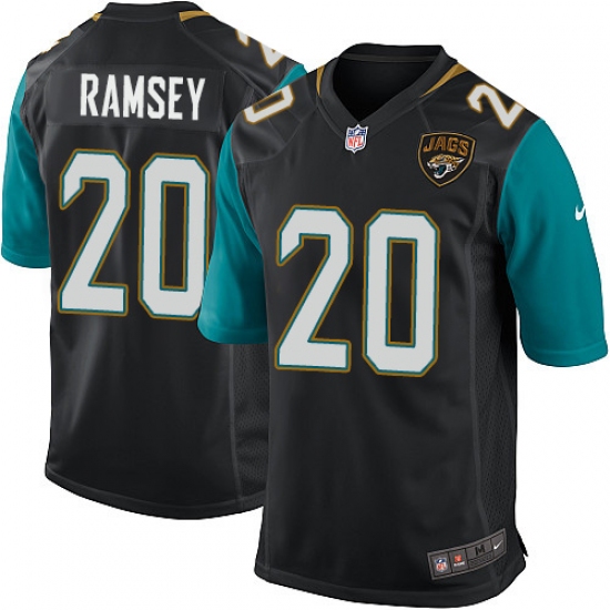 Men's Nike Jacksonville Jaguars #20 Jalen Ramsey Game Black Alternate NFL Jersey - Ujersey