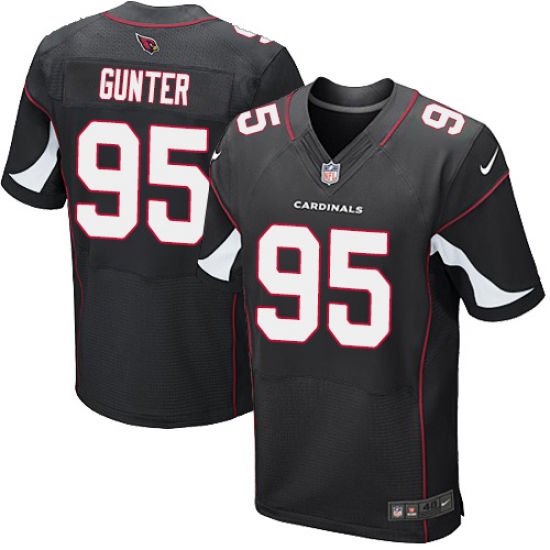 Men's Nike Arizona Cardinals #95 Rodney Gunter Elite Black Alternate NFL Jersey - Ujersey