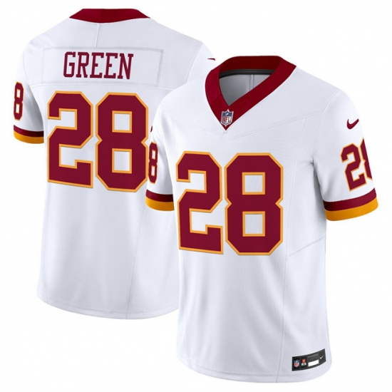 Men's Washington Commanders #28 Darrell Green White 2025 F.U.S.E. Throwback Vapor Limited Football Stitched Jersey - Ujersey