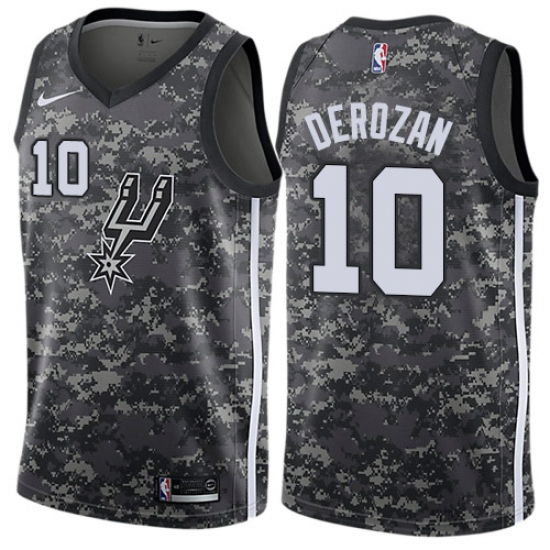 Women's Nike San Antonio Spurs #10 DeMar DeRozan Swingman Camo NBA Jersey - City Edition - Ujersey