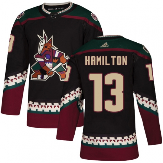 Youth Adidas Arizona Coyotes #13 Freddie Hamilton Premier Black Alternate NHL Jersey - Ujersey