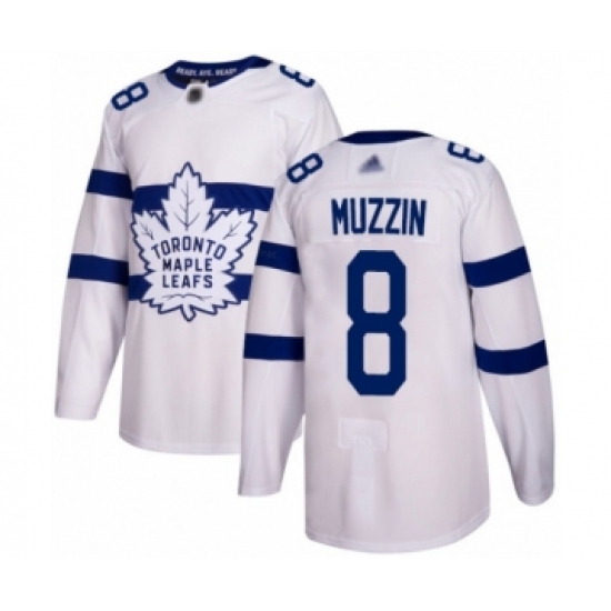 Youth Toronto Maple Leafs #8 Jake Muzzin Authentic White 2018 Stadium Series Hockey Jersey - Ujersey