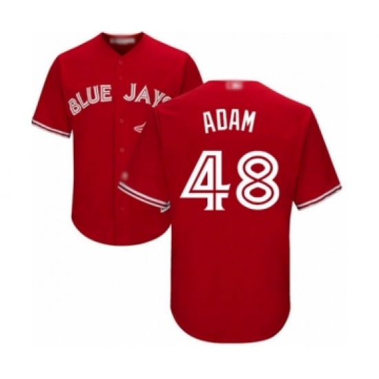 Youth Toronto Blue Jays #48 Jason Adam Authentic Scarlet Alternate Baseball Player Jersey - Ujersey