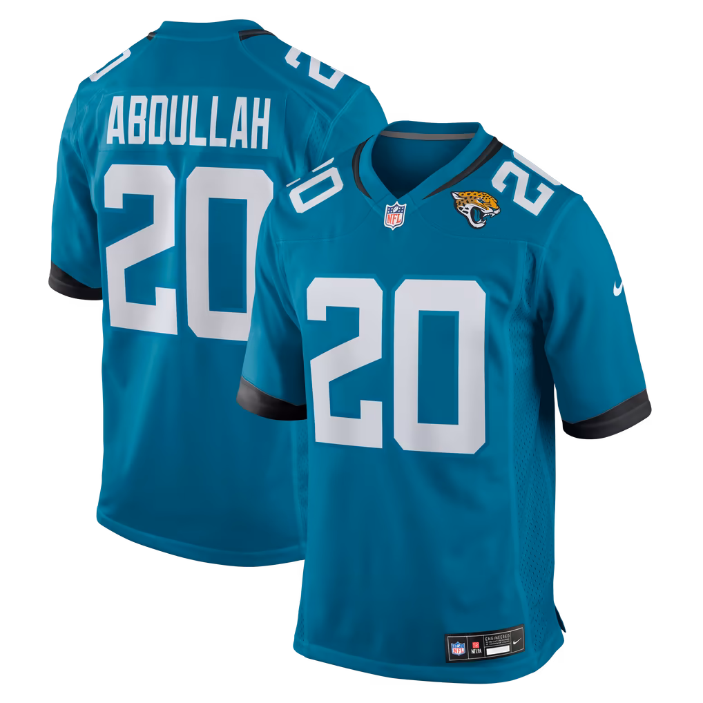 Men's Jacksonville Jaguars Ameer Abdullah Nike Teal Team Game Jersey - U-jersey