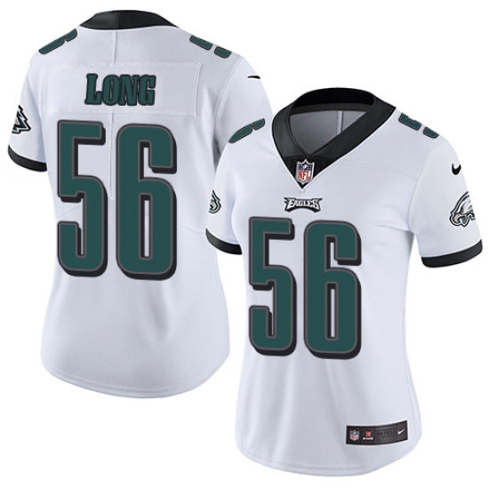Women's Nike Philadelphia Eagles #56 Chris Long White Vapor Untouchable Limited Player NFL Jersey - Ujersey