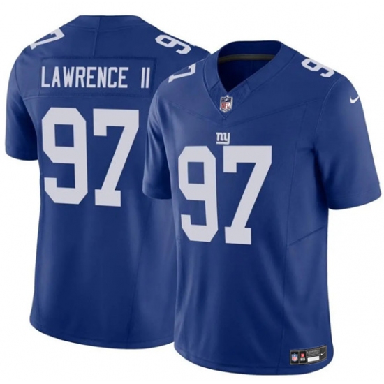 Men's New York Giants #97 Dexter Lawrence II Blue 2025 F.U.S.E. Vapor Untouchable Limited Football Stitched Jersey - Ujersey