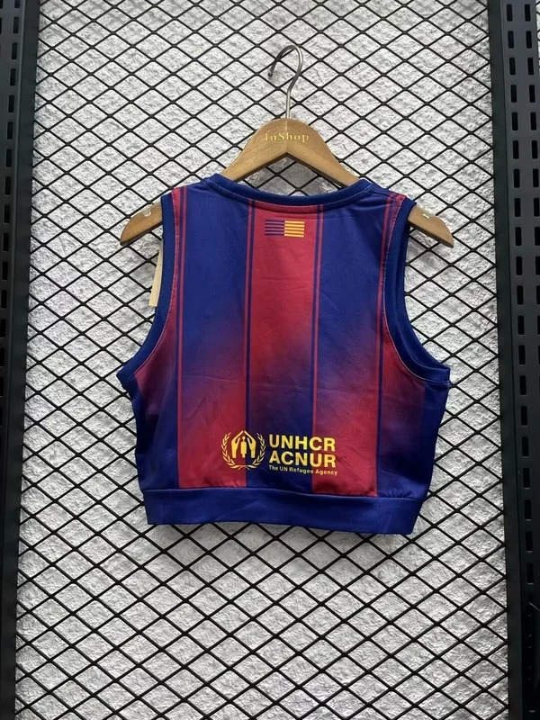 Barcelona Home Women's Vest Soccer Jersey 2025/26 - Ujersey NHL
