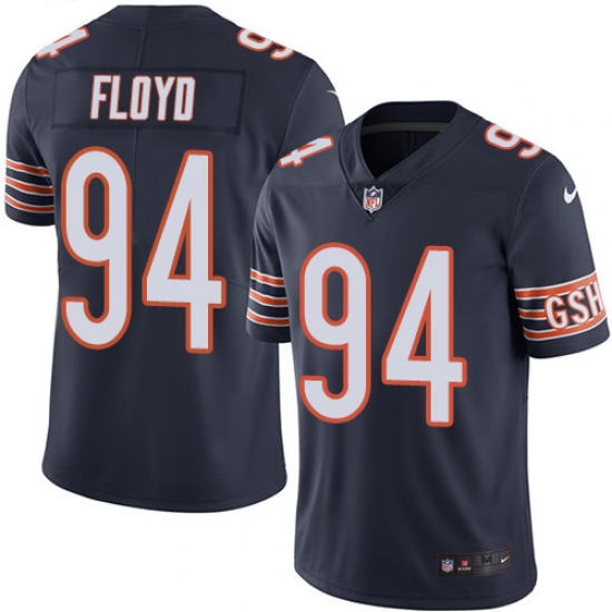 Men's Nike Chicago Bears #94 Leonard Floyd Navy Blue Team Color Vapor Untouchable Limited Player NFL Jersey