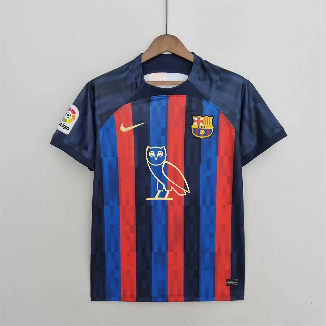 Barcelona Home Owl Version Soccer Jersey Custom Shirt 2022/23 - ujerseystore