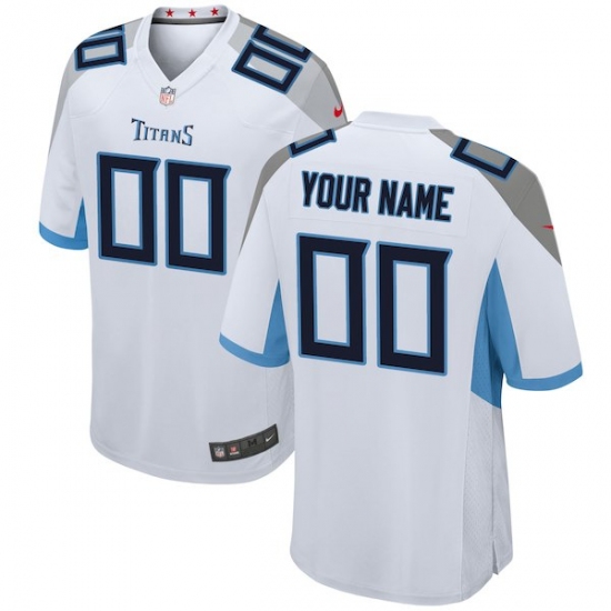 Men's Tennessee Titans Nike White 2018 Custom Game Jersey - Ujersey