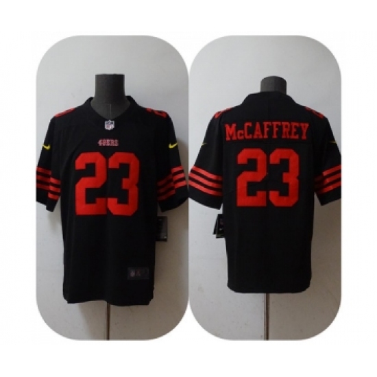 Men's San Francisco 49ers #23 Christian McCaffrey 2022 Black Vapor Untouchable Stitched Jersey - Ujersey
