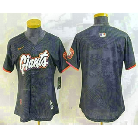 Women's San Francisco Giants Blank Black 2025 City Connect Limited Jersey - Ujersey