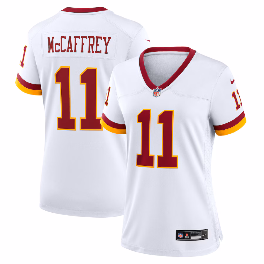 Women's Washington Commanders Luke McCaffrey Nike White Game Super Bowl Era Jersey - Ujersey