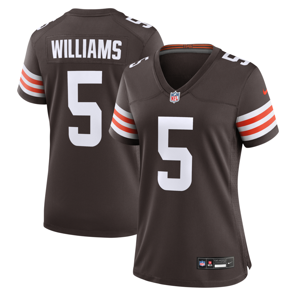 Women's Cleveland Browns Quincy Williams Nike Brown Team Game Jersey - SUjersey01