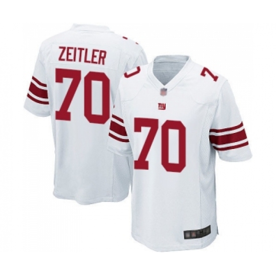 Men's New York Giants #70 Kevin Zeitler Game White Football Jersey - Ujersey
