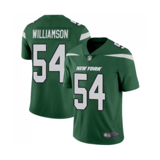 Men's New York Jets #54 Avery Williamson Green Team Color Vapor Untouchable Limited Player Football Jersey - Ujersey