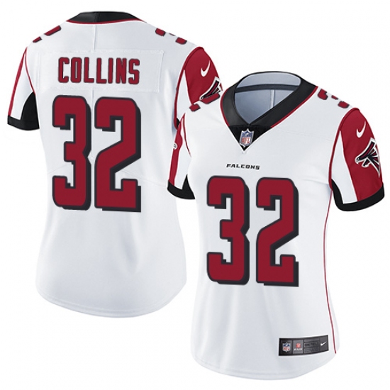 Women's Nike Atlanta Falcons #32 Jalen Collins White Vapor Untouchable Limited Player NFL Jersey - Ujersey