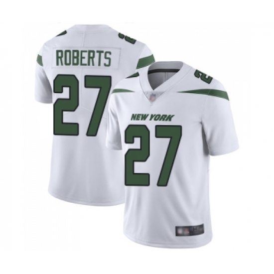 Men's New York Jets #27 Darryl Roberts White Vapor Untouchable Limited Player Football Jersey - Ujersey