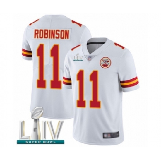 Youth Kansas City Chiefs #11 Demarcus Robinson White Vapor Untouchable Limited Player Super Bowl LIV Bound Football Jersey - Ujersey