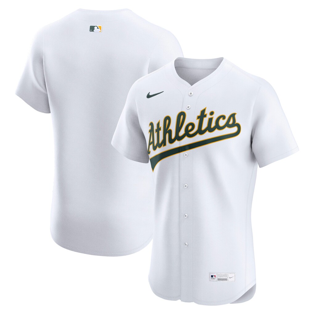Men's Athletics Nike White Home  Elite Jersey - ujerseystore