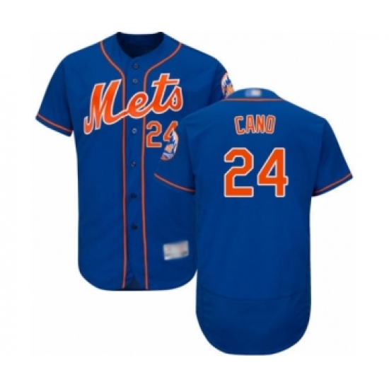 Men's New York Mets #24 Robinson Cano Royal Blue Alternate Flex Base Authentic Collection Baseball Jersey - Ujersey