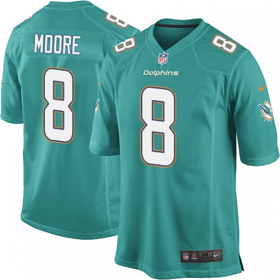 Men's Nike Miami Dolphins #8 Matt Moore Game Aqua Green Team Color NFL Jersey - Ujersey