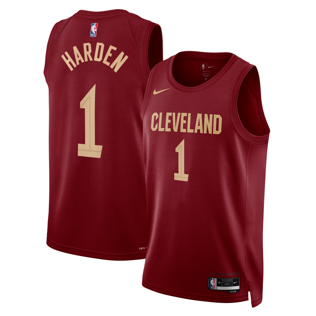Unisex Cleveland Cavaliers James Harden Nike Wine Swingman Jersey - Icon Edition - Ujersey Shop