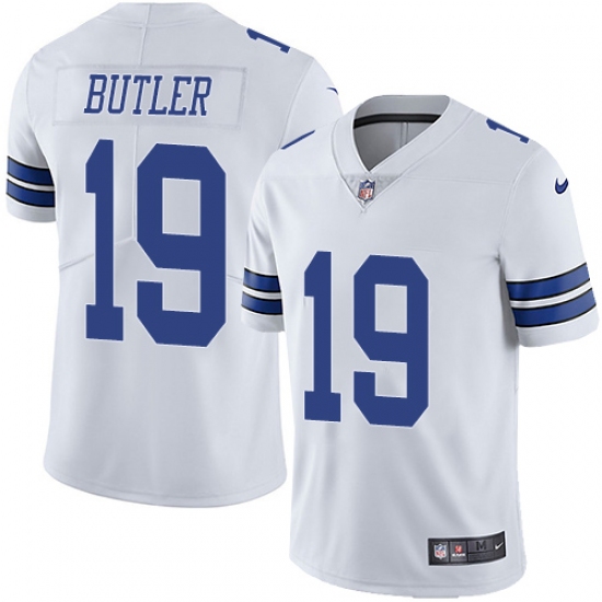 Men's Nike Dallas Cowboys #19 Brice Butler White Vapor Untouchable Limited Player NFL Jersey - Ujersey