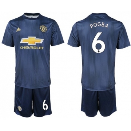 Manchester United #6 Pogba Third Soccer Club Jersey