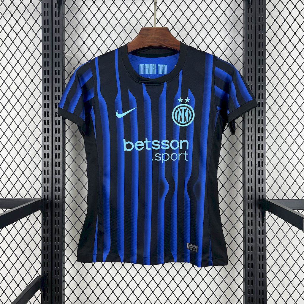 Inter Milan Soccer Jersey Home Women's Custom Shirt 2025/26 - Ujersey NHL