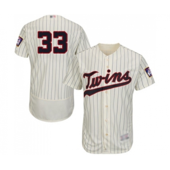 Men's Minnesota Twins #33 Martin Perez Cream Alternate Flex Base Authentic Collection Baseball Jersey - Ujersey