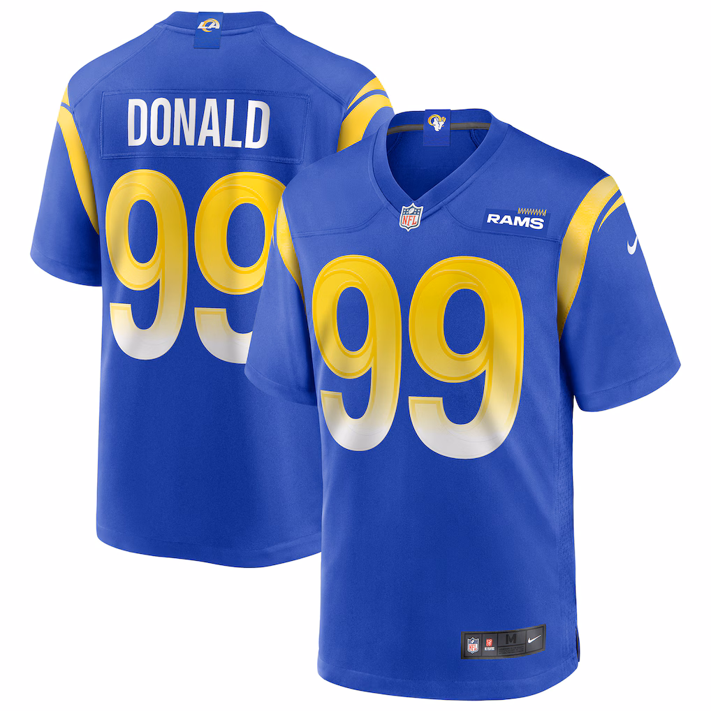 Men's Los Angeles Rams Aaron Donald Nike Royal Game Jersey - Vujersey Los Angeles Rams
